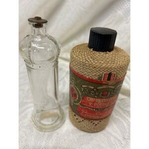 VNT Prince Matchabelli Crown‎ & Johann Maria Farina Wicker Cologne EMPTY BOTTLES